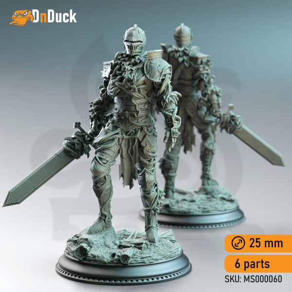 Buy 3d miniature Undead / Living Armor. Forgotten Knights – Vine Possessed Armour. DnDuck Miniatures Store. 3D figures of characters, elves, monsters, bestiaries, landscape, dragons figures and accessories for role-playing games