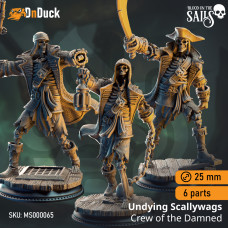 Buy  Undying Scallywags – Crew of the Damned Galleon . DnDuck Miniatures Store. 3D figures of characters, elves, monsters, bestiaries, landscape, dragons figures and accessories for role-playing games