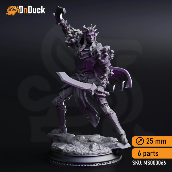 Buy 3d miniature Humanoid / Elf / Drow. The Blessed – Servants of Vaezirak. DnDuck Miniatures Store. 3D figures of characters, elves, monsters, bestiaries, landscape, dragons figures and accessories for role-playing games