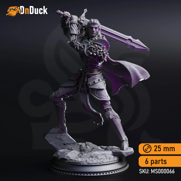 Buy 3d miniature Humanoid / Elf / Drow. The Blessed – Servants of Vaezirak. DnDuck Miniatures Store. 3D figures of characters, elves, monsters, bestiaries, landscape, dragons figures and accessories for role-playing games