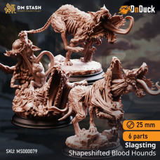 Buy  Slagsting – Shapeshifted Blood Hounds . DnDuck Miniatures Store. 3D figures of characters, elves, monsters, bestiaries, landscape, dragons figures and accessories for role-playing games