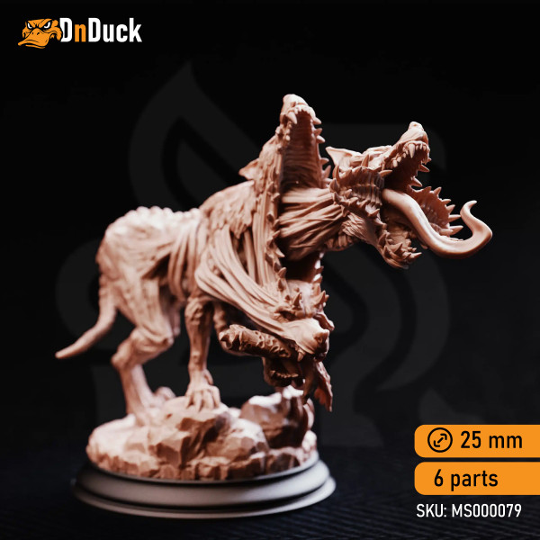 Buy 3d miniature Monster. Slagsting – Shapeshifted Blood Hounds. DnDuck Miniatures Store. 3D figures of characters, elves, monsters, bestiaries, landscape, dragons figures and accessories for role-playing games