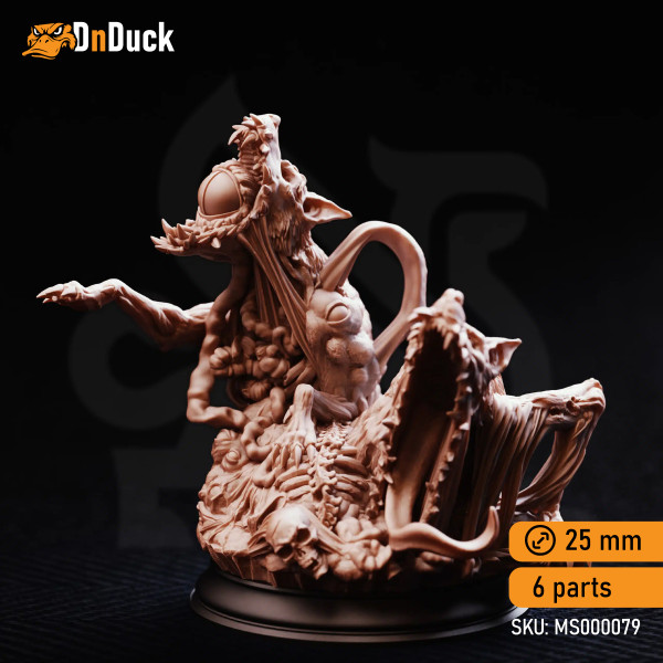 Buy 3d miniature Monster. Slagsting – Shapeshifted Blood Hounds. DnDuck Miniatures Store. 3D figures of characters, elves, monsters, bestiaries, landscape, dragons figures and accessories for role-playing games