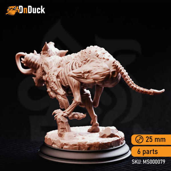 Buy 3d miniature Monster. Slagsting – Shapeshifted Blood Hounds. DnDuck Miniatures Store. 3D figures of characters, elves, monsters, bestiaries, landscape, dragons figures and accessories for role-playing games