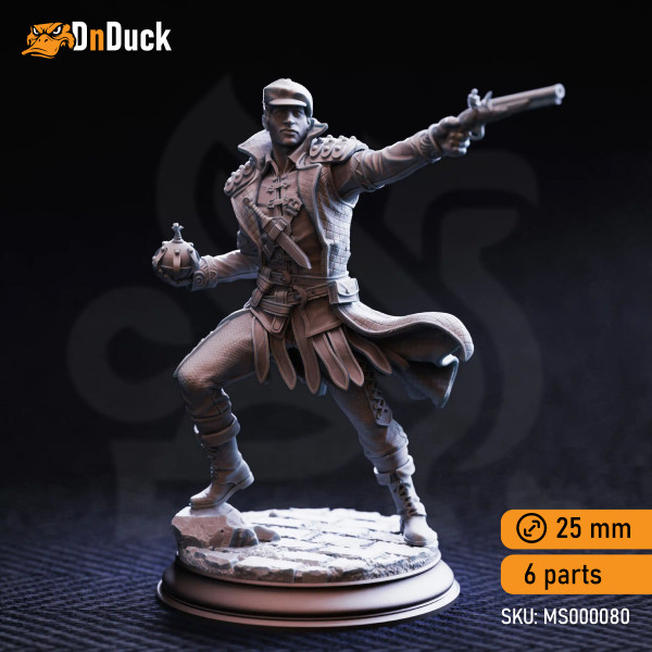 Buy 3d miniature Humanoid. Soldiers of the Underkeepers – Mafia Brigands. DnDuck Miniatures Store. 3D figures of characters, elves, monsters, bestiaries, landscape, dragons figures and accessories for role-playing games