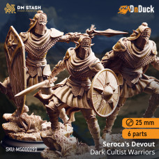 Buy  Seroca’s Devout – Dark Cultist Warriors . DnDuck Miniatures Store. 3D figures of characters, elves, monsters, bestiaries, landscape, dragons figures and accessories for role-playing games