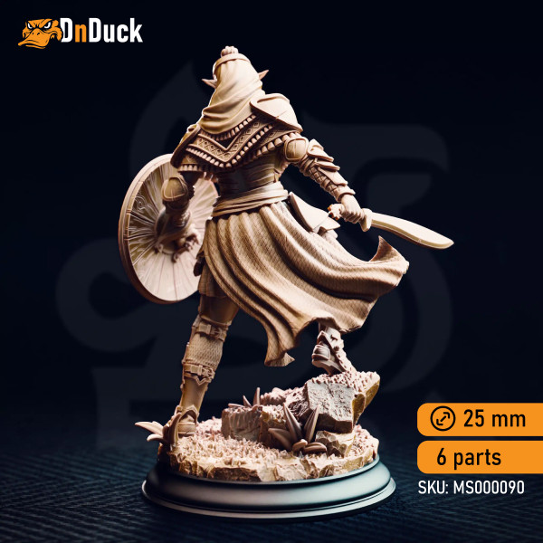 Buy 3d miniature Humanoid / Elf / Drow. Seroca’s Devout – Dark Cultist Warriors. DnDuck Miniatures Store. 3D figures of characters, elves, monsters, bestiaries, landscape, dragons figures and accessories for role-playing games