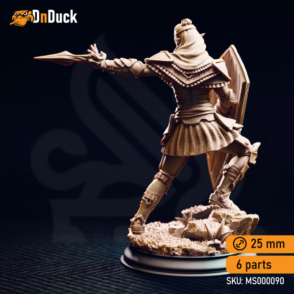 Buy 3d miniature Humanoid / Elf / Drow. Seroca’s Devout – Dark Cultist Warriors. DnDuck Miniatures Store. 3D figures of characters, elves, monsters, bestiaries, landscape, dragons figures and accessories for role-playing games